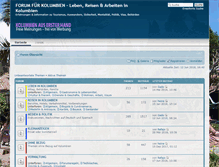Tablet Screenshot of forumkolumbien.com